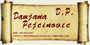 Damjana Pejčinović vizit kartica